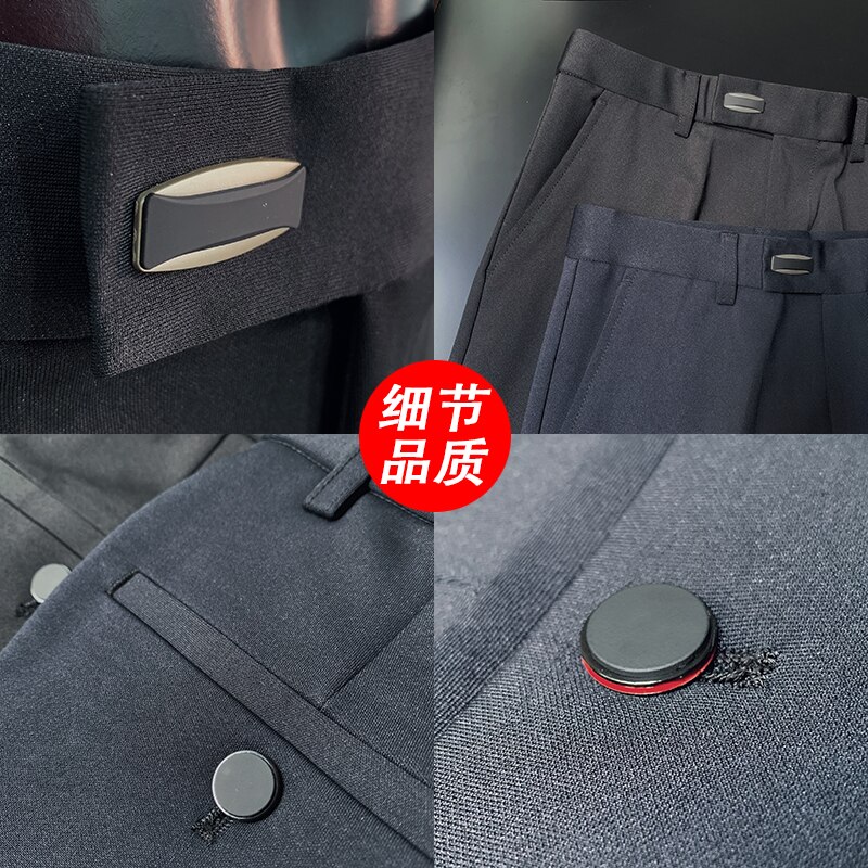 Mannen Pak Broek Lente En Zomer Hoge Slanke Broek Mode Casual Negen Punt Broek herenkleding Formele Broek