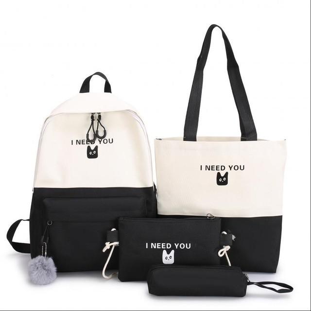 Trend Female Backpack Casual Women Backpack Laptop School Bags For Teenage Girls Anti-theft Shoulder Bag Female: Black 3