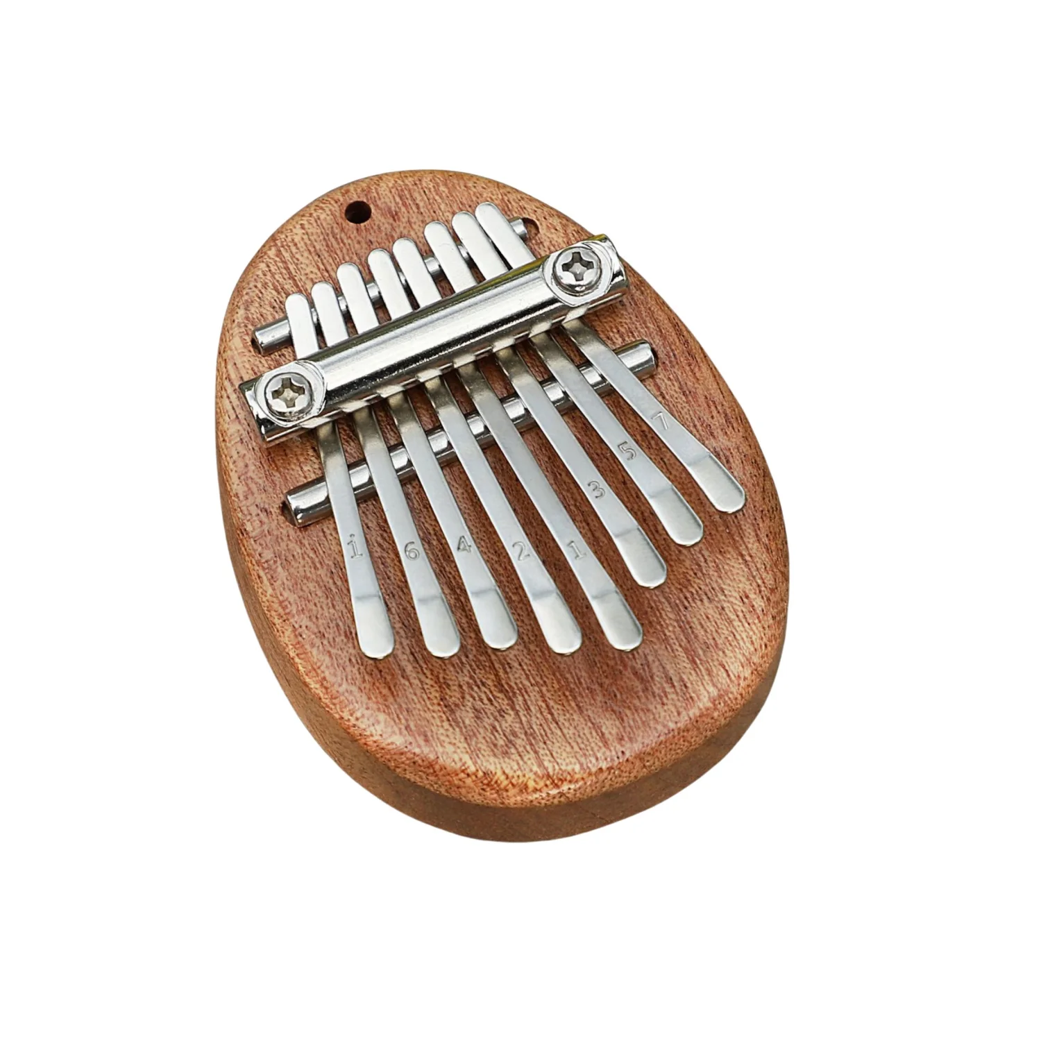 Kalimba de poche portable à 8 touches en métal, piano à pouces, jouets musicaux, réduction de la pression, intérieur du maire, pour enfants et adultes: WHITE
