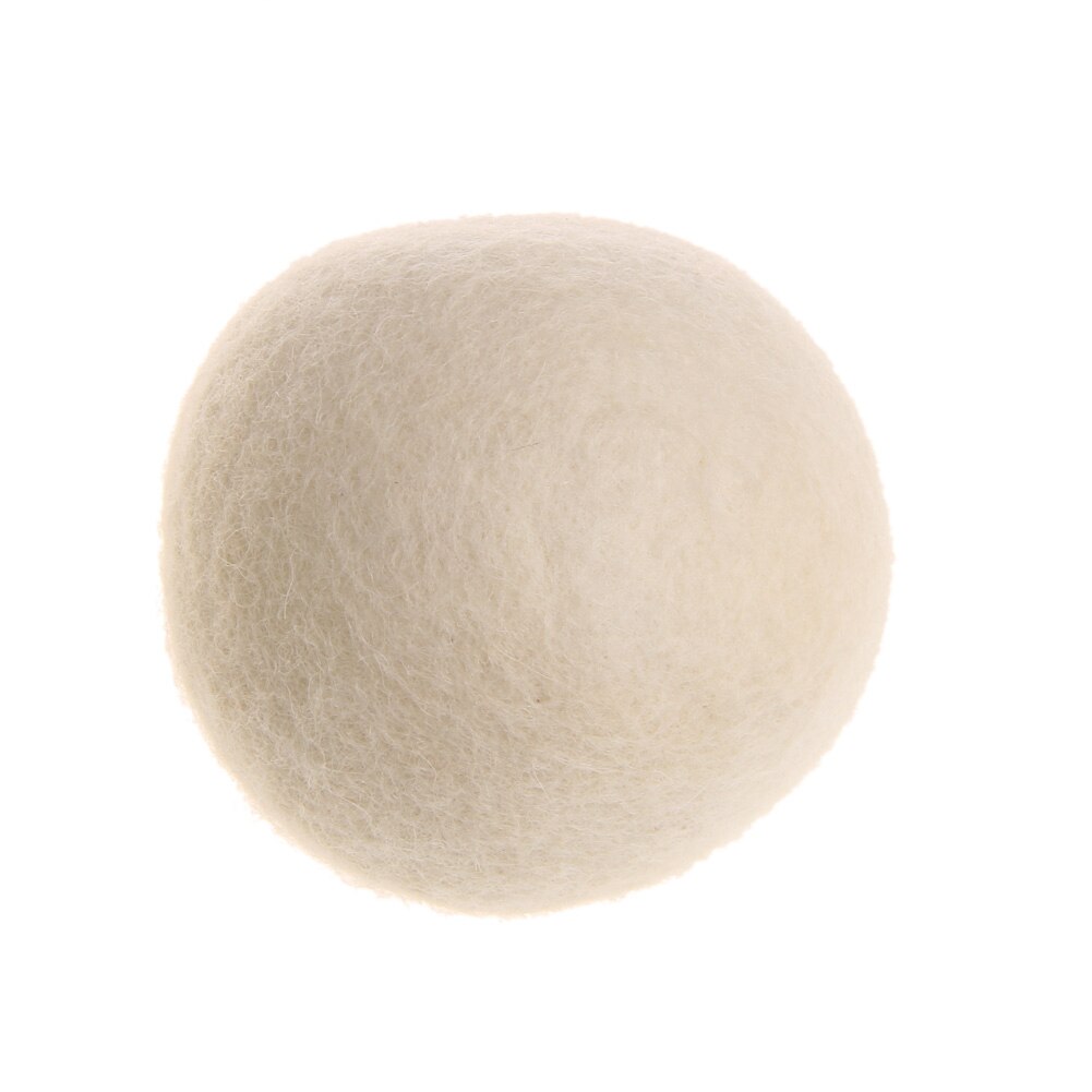 1 x 6cm ull tørketrommel baller tørking stoff mykere luandry hjem vasking hvit