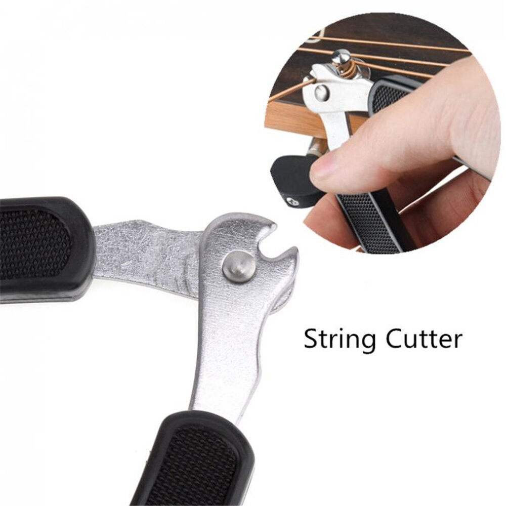3 In 1 Gitaar String Wisselaar Multifunctionele Gitaar Winder String Cutter Pin Puller Voor Gitaren Banjo Mandolines Accessoires