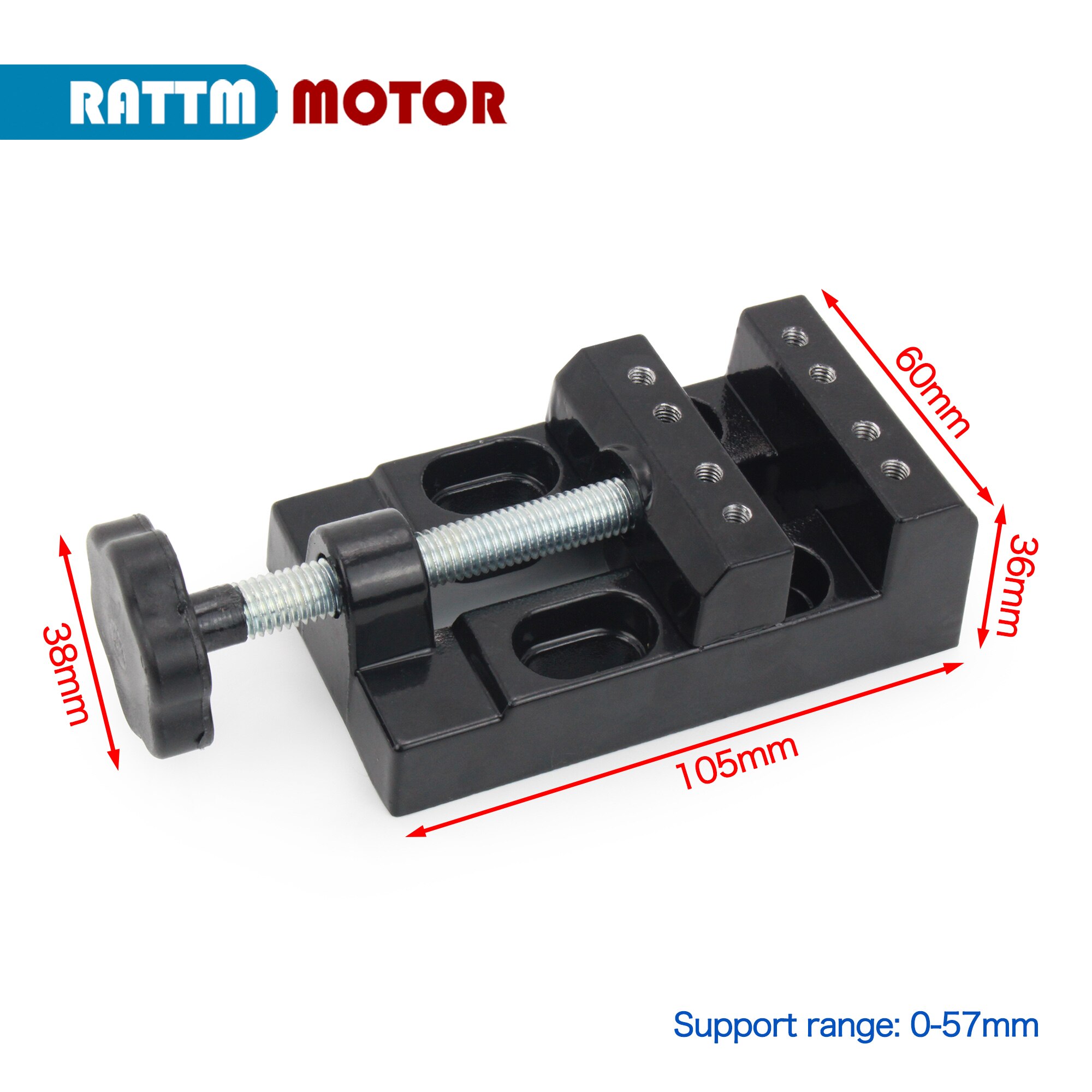 57mm Adjustable Mini Jaw Bench Clamp Fixed Table Vise Vice Multifunction Tools Accessories Rattm motor