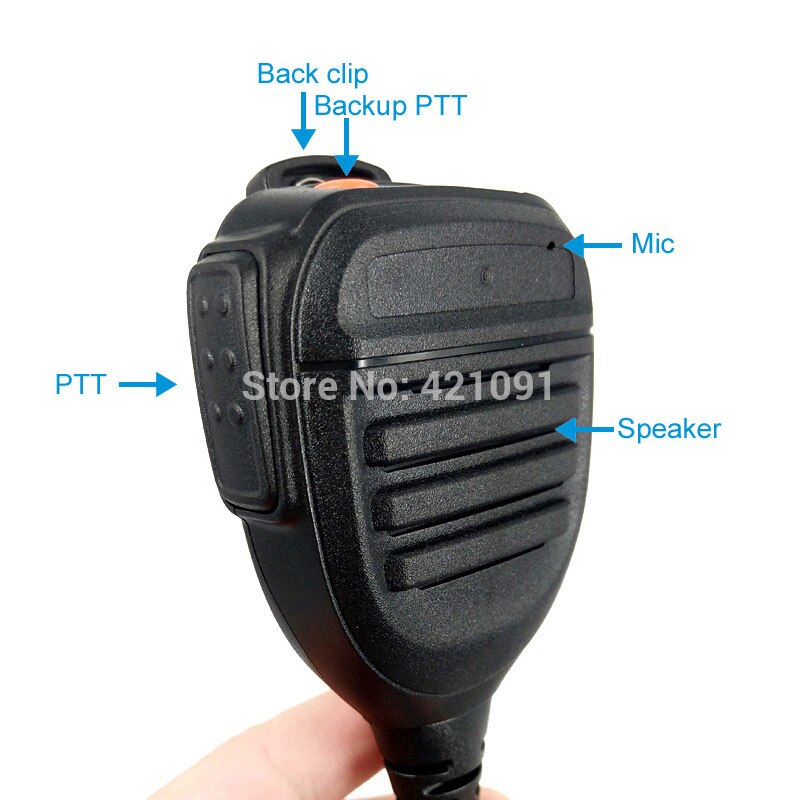 oratore Mic Microfono per HYT Hytera PD600 PD602 PD605 PD662 PD665 PD680 PD682 PD685 X1p X1e Walkie talkie A dovuto gareggiare Radio