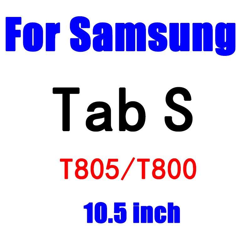 Tempered Glass For Samsung Galaxy Tab E 8.0 9.6 inch T560 T561 S3 9.7 inch S2 8.0 10.1 S 8.4 10.5 Tablet Screen Protector Flim: Tab S 10.5 inch