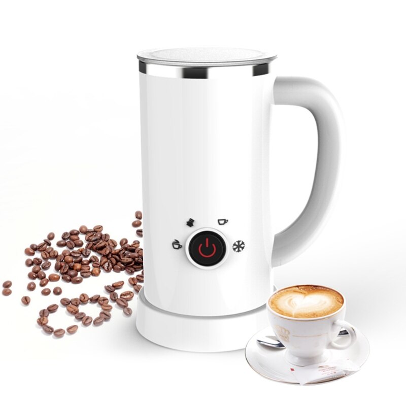 Stainless Steel Milk Frother Electric Heater Automatic 4-in-1 Milk Steamer for Coffee Latte Chocolate Milk Warmer