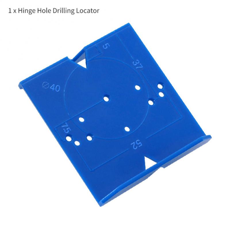 Hinge Hole Drilling Guide Door Cabinet 35/40mm Hinge Drilling Locator Hole Opener Marking Tool Kit DIY Woodworking Hand Tool Set: 01