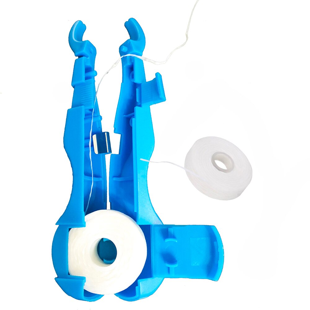 Dental Floss Picks Orale Herbruikbare Flosdraad Houder Met 1 Roll Dental Floss Pick(98.4 Inch) voor Vervanging Oral Care Tool