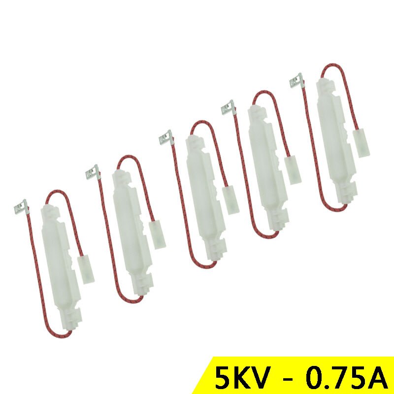 5 st 5kv 0.75a 750ma mikrovågsugn högspänningssäkringar säkringshållare mikrovågsutrustning delar till panasonic lg samsung