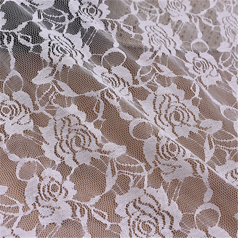 3D Butterflies Mesh Lace Fabric - White+Blue, 150cm Wide, For DIY Wedding Dresses & Decor