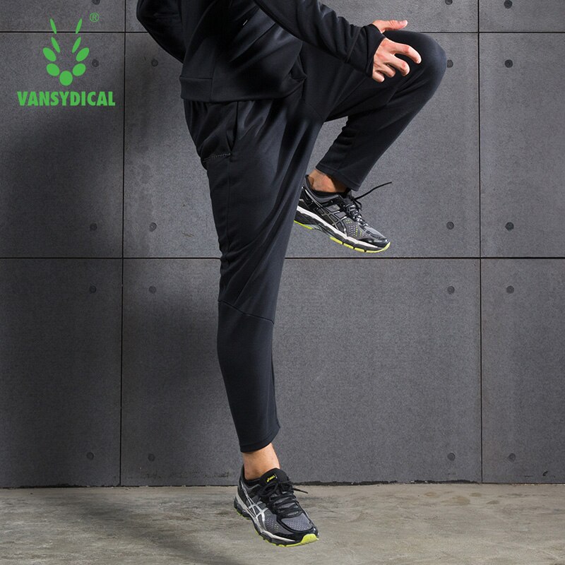 Calça de moletom vansydical masculina, calça casual respirável solta para corrida, de algodão, para treinamento físico