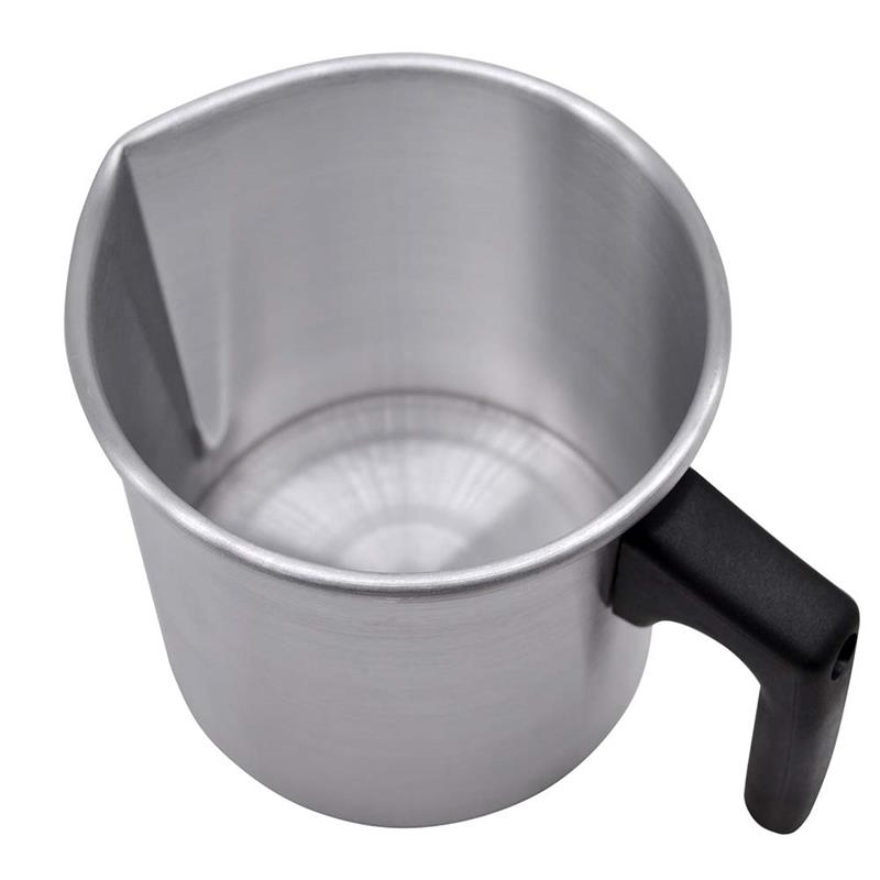 Håndtag voks smeltedigel diy stearinlys sæbe smelter gryde duftende voks smelter metal kaffe toroid kande latte mælk skummende kande
