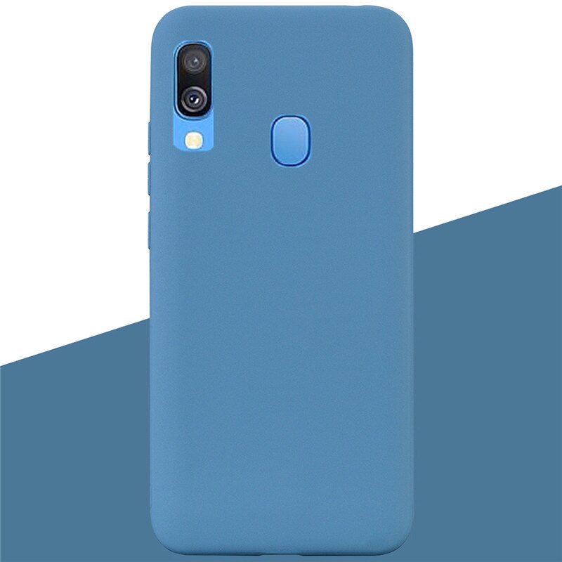 For Samsung A40 Case Silicone Cover Soft TPU Phone Case For Samsung Galaxy A40 A 40 A405 SM-A405F A405F Silicon Case Coque Funda: 12 Lake Blue