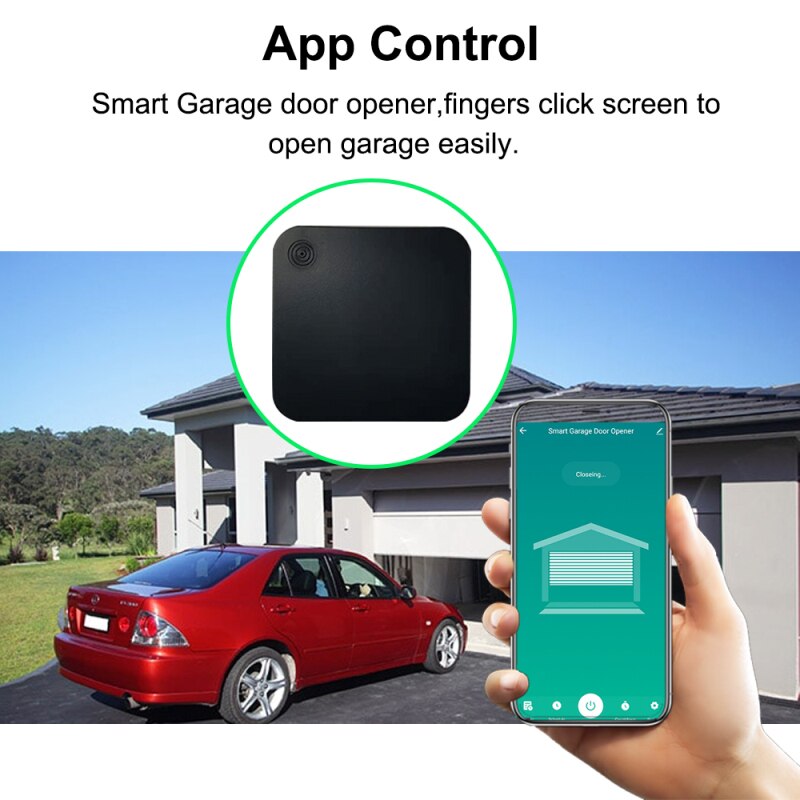 Moniteur d&#39;ouverture/fermeture à distance, 1 pièce, wi-fi, application Smart Life, pour porte de Garage, fonctionne avec Alexa, Echo, Google Home, aucun Hub requis