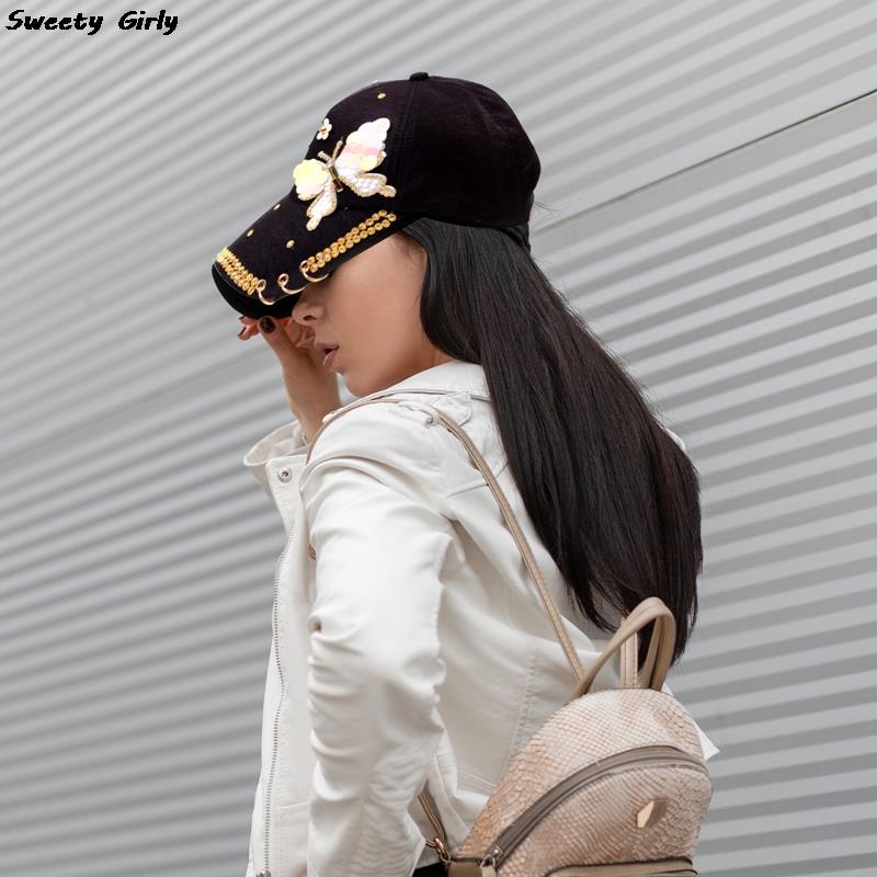 Casquette de Baseball avec trois anneaux en métal pour femme, chapeau de soleil, plein air, été