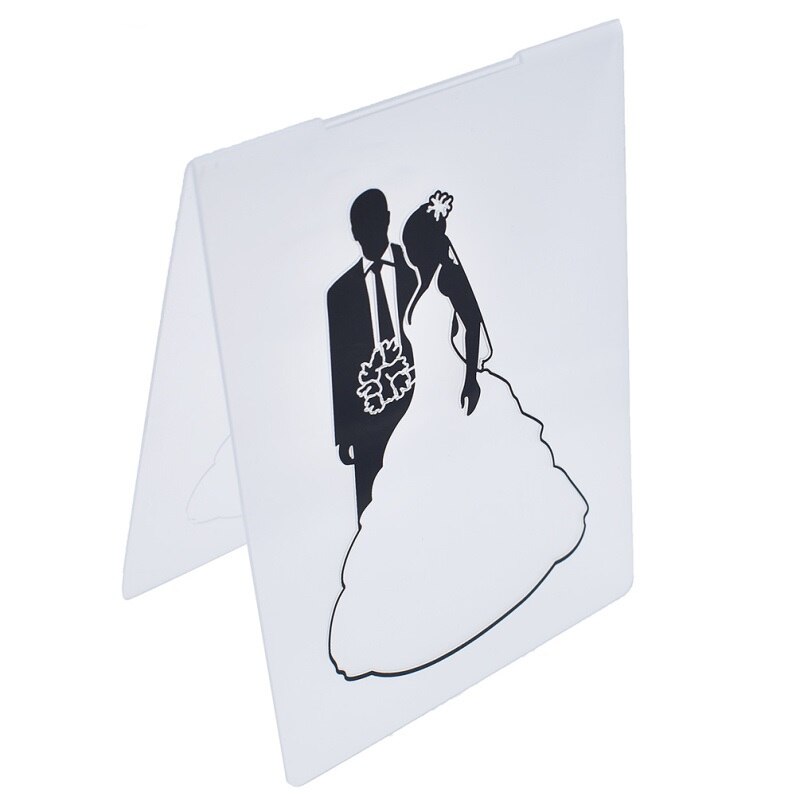 1PC Wedding Couples Plastic Embossing Folder DIY Making Paper Cards Craft Card Stencil Scrapbook Template