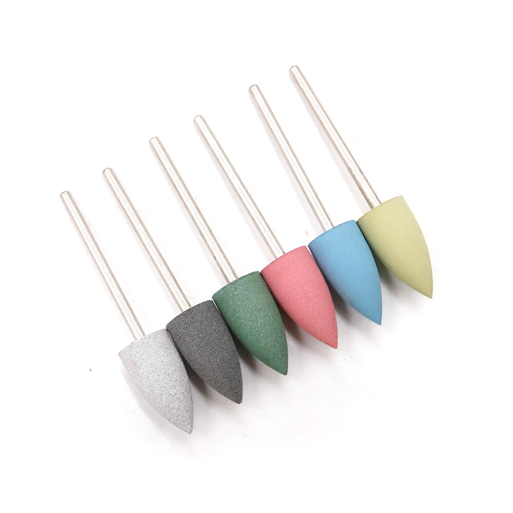 6pcs Gum-elastic Polishing Wheel Rubber Polishing Bits 4/6/8/10mm for Jewelry Polishing Metal Stone Polishing: 8.0mm