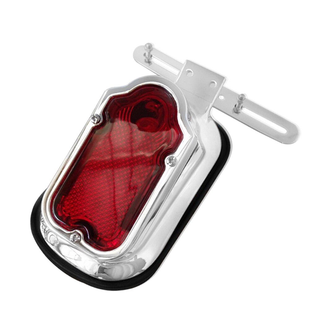 Aluminium Motorcycle Chrome Red Tombstone Brake Achterlicht Signaal Voor Harley