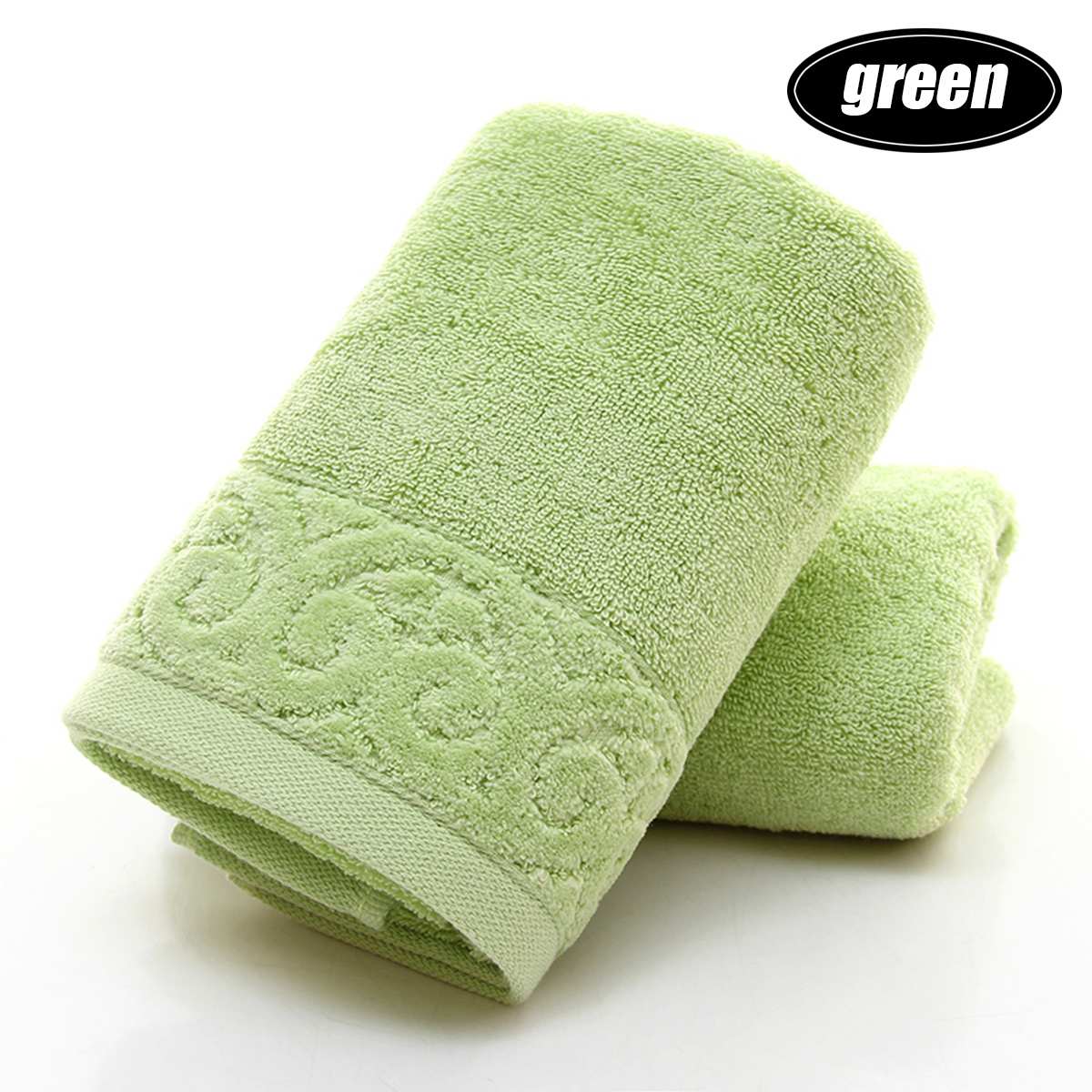 Egyptisch Katoen Strandlaken Badstof Badhanddoeken Badkamer 70X150cm 650G Dikke Luxe Solid Voor Spa Badkamer Bad Handdoeken Voor volwassenen: green / 35X78CM