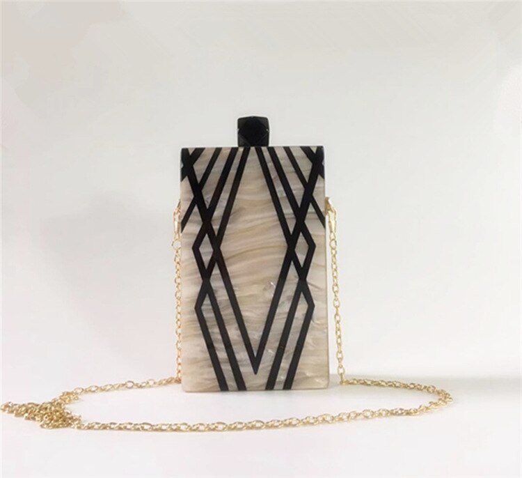 Frauen tasche Schminktäschchen Acryl kette abend kupplung taschen taschen für frauen Euro-Amerikanischen stil luxus handtasche geldbörse
