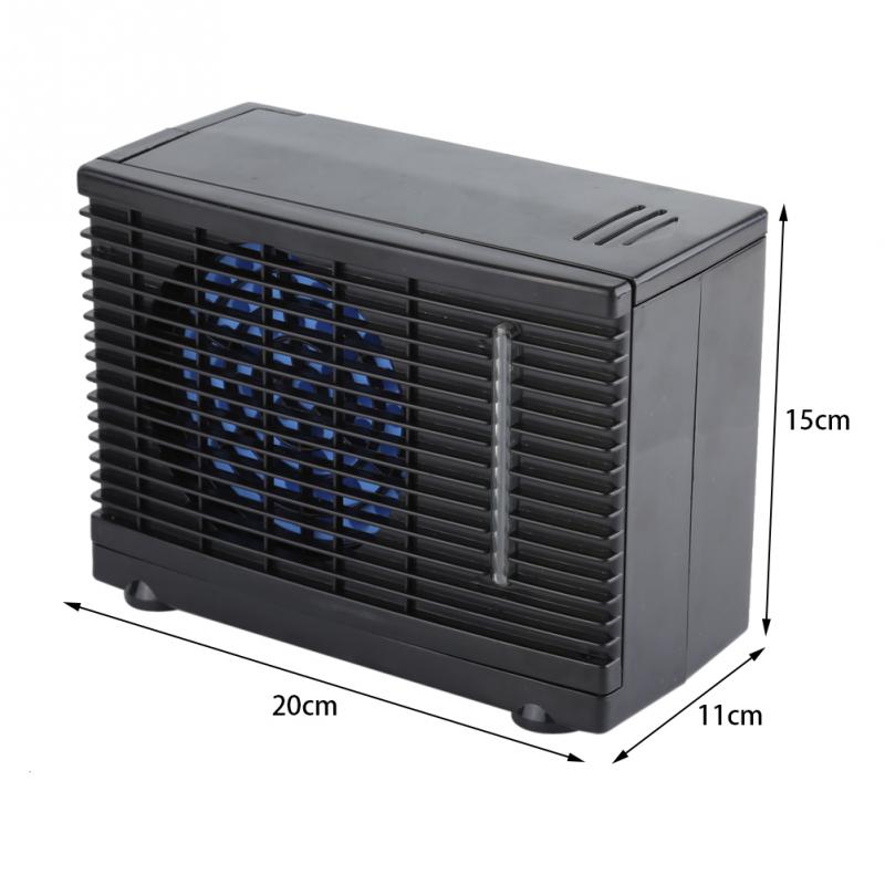 Portable 12V Mini Air Cooler Evaporative Water Cooler Cooling Fan Car Truck Home
