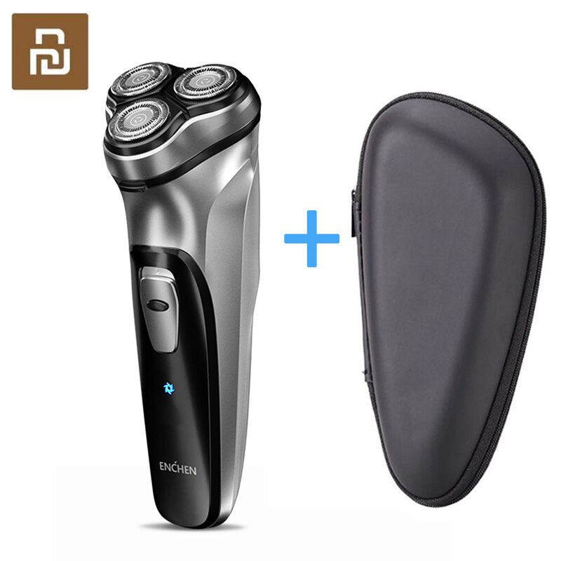 ENCHEN Electric Shaver for Men Rechargeable razor Flex Razor 3 Head Dry Wet Shaving Machine Beard Trimmer Enchen Dual Blade 4: ENCHEN Shaver bag