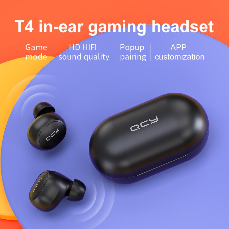 QCY T4 bluetooth wirless auriculares Bluetooth 5,0 auriculares inalámbricos