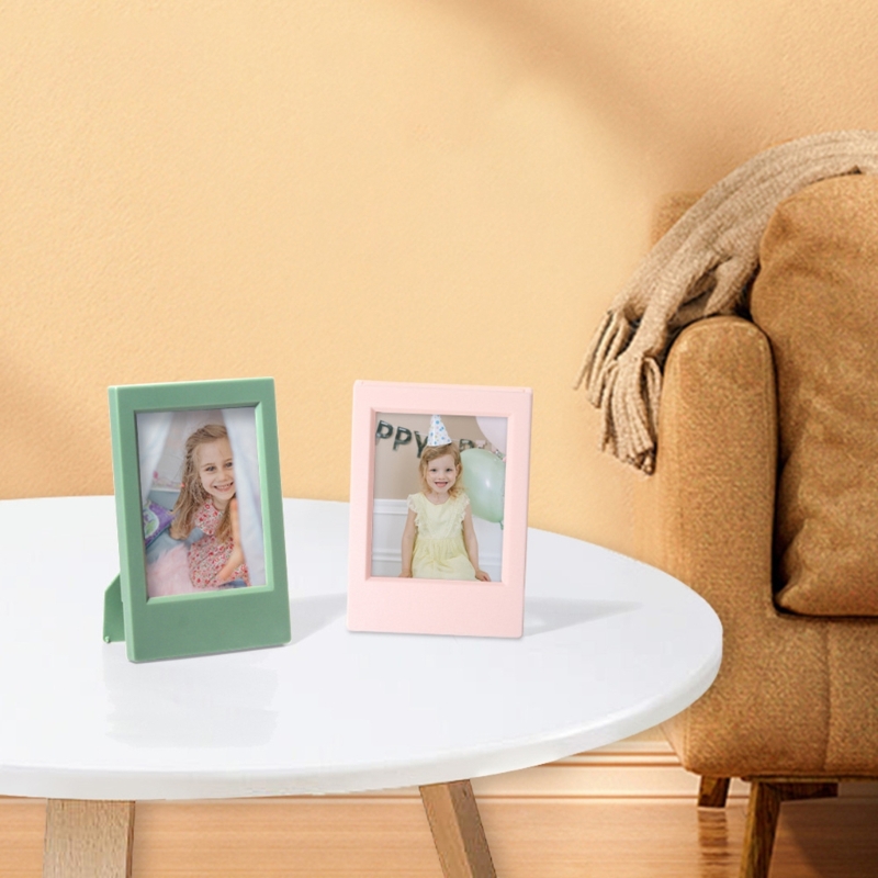 3 Zoll Mini-Foto rahmen für Polaroid Bilderrahmen Tischplatte Foto karte Anzeige Schreibtisch-Ständer Heimat Sekretariat Dekorationen