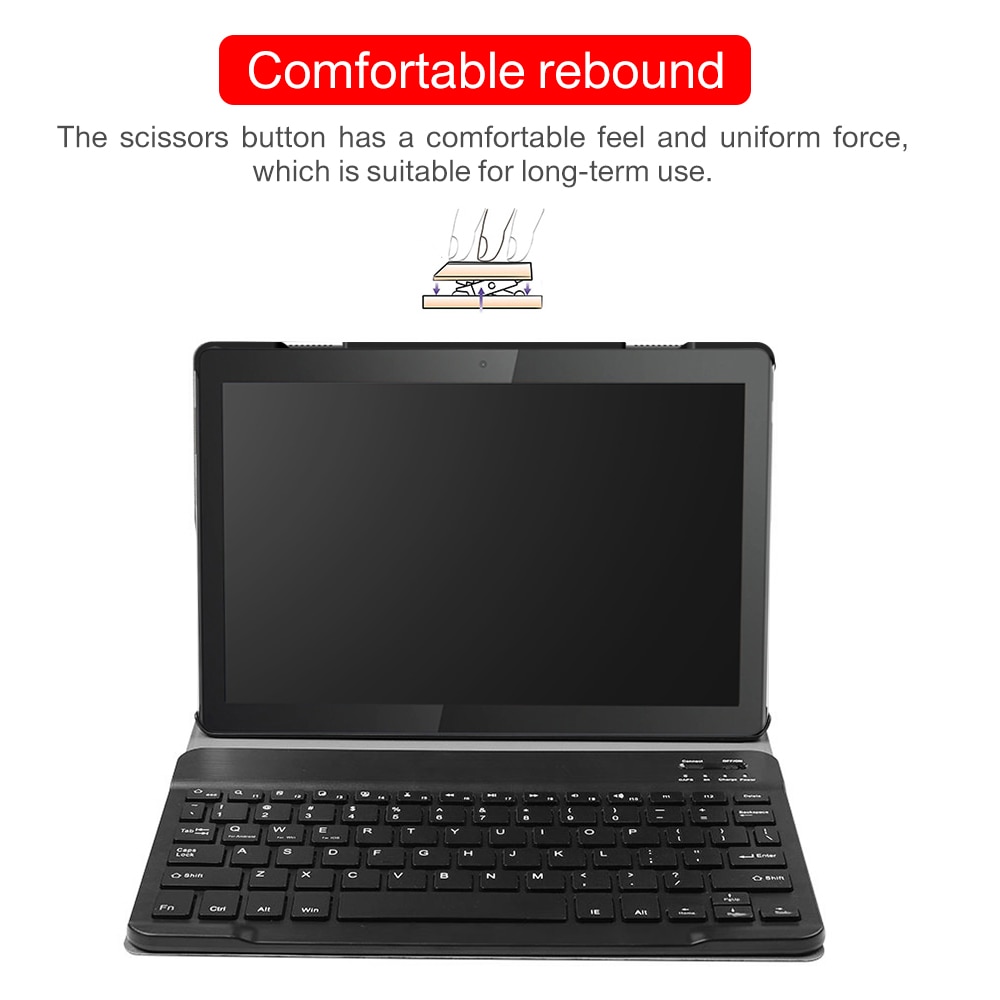 Keyboard Case for Lenovo Tab M10 TB-X605F TB-X605L Removable Detachable PU Leather Bluetooth Keyboard Cover