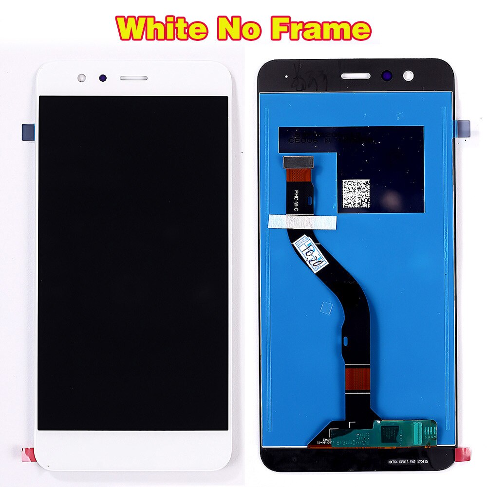 LCD pour Huawei P10 Lite 5.2 pouces IPS écran tactile numériseur assemblée 1920*1080 MultiTouch pour Huawei p10 lite écran: White No Frame
