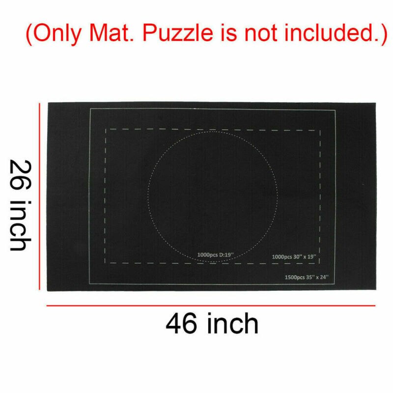 Jigsaw Puzzle Roll Storage Mat Puzzle Felt Saver For Up To 1500pcs 24*46 inch Jigsaw Felt Mat