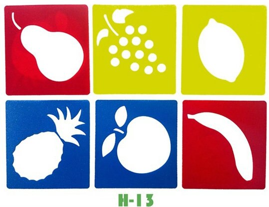 6 PCS/LOT. pesce granchio Anatra Rana modello di disegno stencil Per Bambini di arte bordo apprendimento Precoce giocattolo educativo Del Partito favor14x15cm 18 disegno: H-13