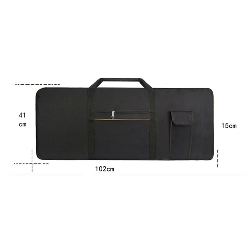 Portable 61 Key Electronic Piano Keyboard Gig Bag Carrying Bag Storage Holder Case 600D Cloth