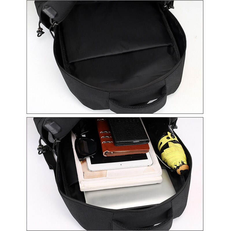 Mochila multifunción para ordenador portátil de 15,6 pulgadas con cargador USB para hombre, bolso escolar para estudiantes, Ordenador de , bolsa de viaje de gran capacidad