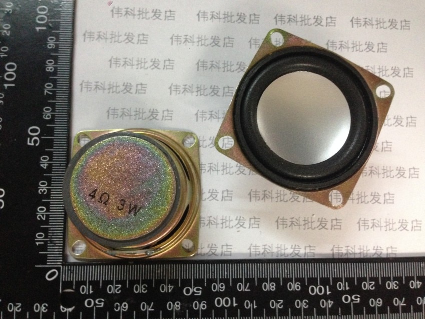 Full frequentie geluid luidspreker 4 ohm 3 watt 4R 3 W Ronde luidspreker diameter 52mm 5.2 cm dikke 30.2mm Luidspreker Foam rand