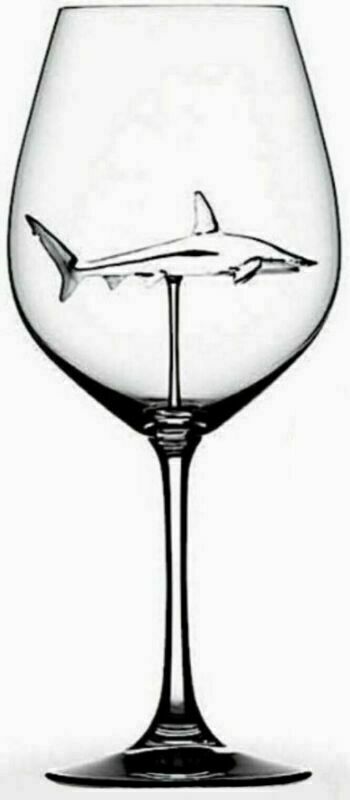 Grense 100 fint europeiske krystallglass hai rødvinsglass kopp glass 300ml hai stil