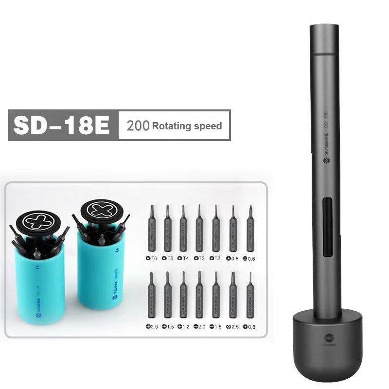 Hög precision elektrisk skruvmejsel set  s2 legerat stål med mini skruvmejsel förvaringsbox för kamera mobiltelefon ipad reparation