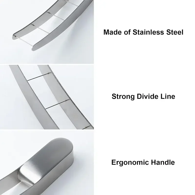 Vandmelon terningskærer i rustfrit stål, vandmelonskæremaskine, sikker vandmelonfrugtskærer, melonskærer til køkkengadget