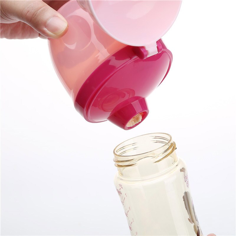 Cartoon Penguin Baby Milk Powder Box Portable Three-Layer Formula Dispenser Food Container Storage Feeding Box