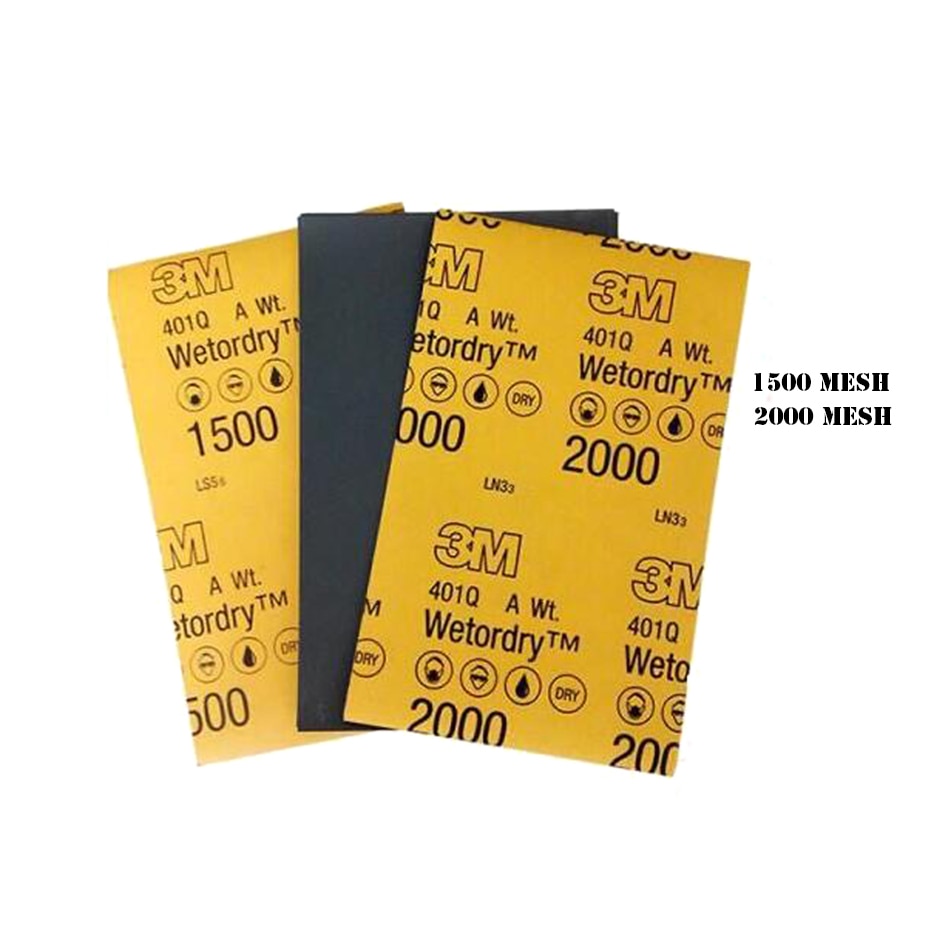 10 stk 3m sandpapir 1500/2000#  møbler bil skjønnhet polering sandpapir ms bil skjønnhet reparasjon billakk
