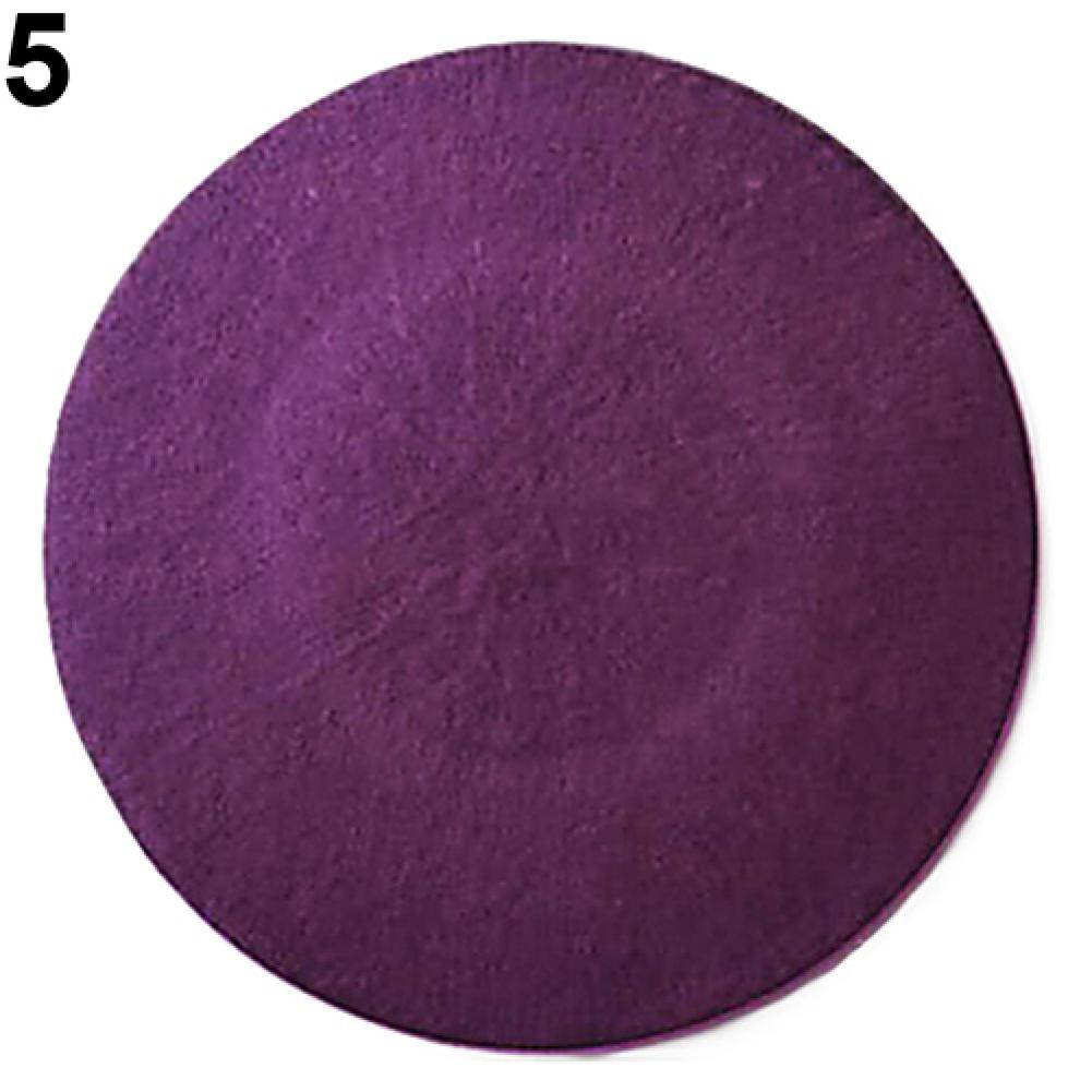 Herfst Winter Caps Vrouwen Classic Wolvilt Warme Franse Beret Beanie Hat Beanie Pure Kleur Zoete Mini Cap Lady winter Hoeden: Paars