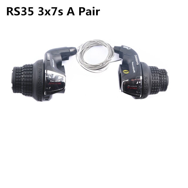 Shimano tourney sl  rs36 rs35 rs25 revoshift bike twist vaihdevipu 3/6/7 nopeus 18s 21s rs35 as rs31 mtb polkupyörän osille: Rs35 3 x 7s