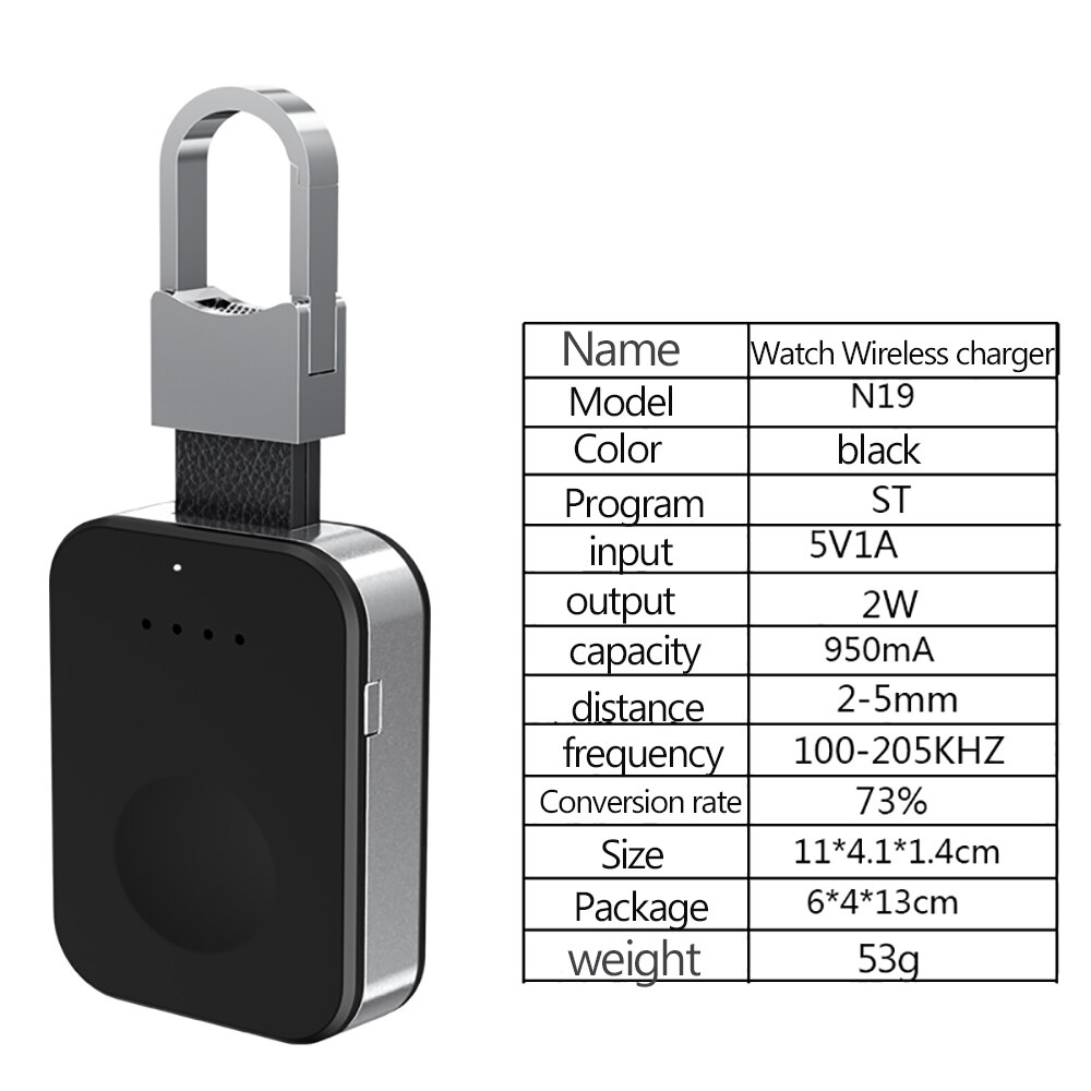FERISING Mini Portable Wireless Charger Power bank for IWatch 5 4 Charging Powerbank Charger for Apple Watch Series 5 4 3 2 1