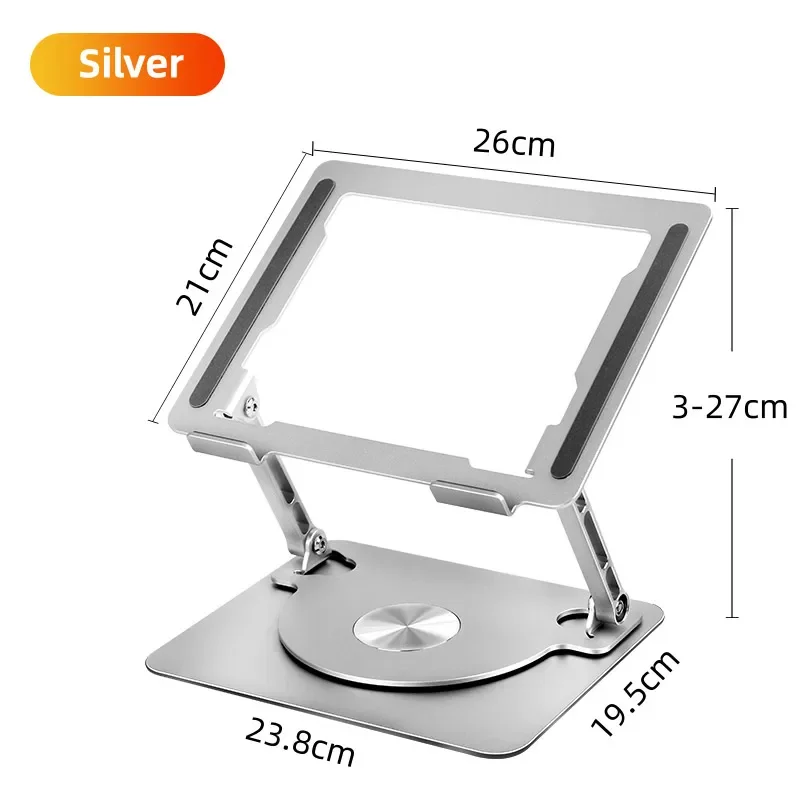 Soporte plegable de Metal para ordenador portátil, soporte para radiador, escritorio ahuecado, soporte para tableta, radiador X42 SL10 MEMO DL05 para tableta Macbook: Negro