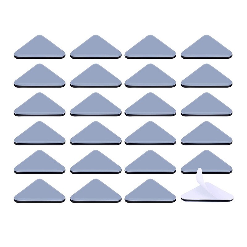 Curseur de meubles auto-adhésif triangulaire, 24 pièces, pour tapis mobile: Default Title