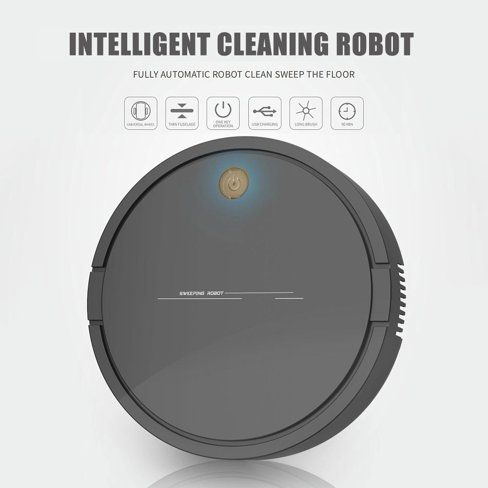 DA628 Intelligent Robot Vacuum Cleaner USB Charging Household Wireless Sweeping Robot Dust Hair Cleaning Vacuum Cleaner