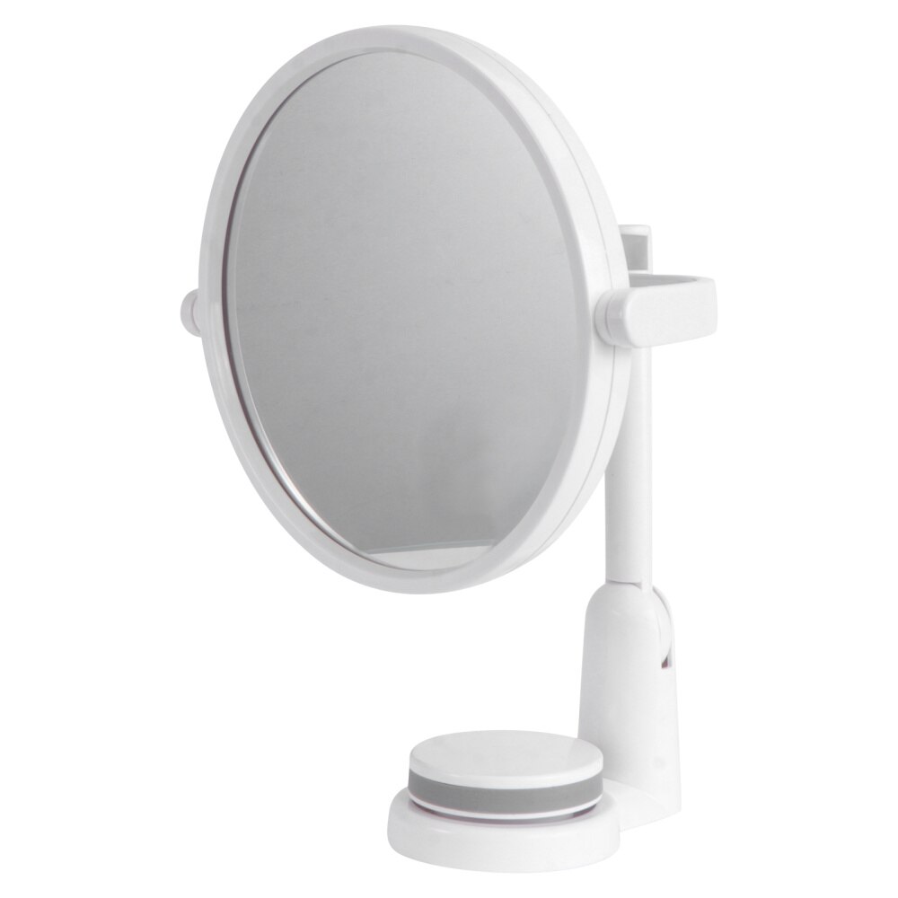 Wall Mounted Round Vanity Mirror Rotating Folding Cosmetic Mirror Household Make-up Mirror Perforating Toilet Glass Single Si