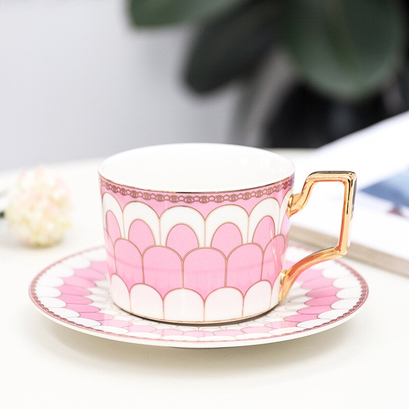 Marokko Stil Kaffee Tische Tasse mit Untertasse Porzellan Tasse einstellen für Heimat Küche Büro Tisch Getränk für Hochzeit: 9