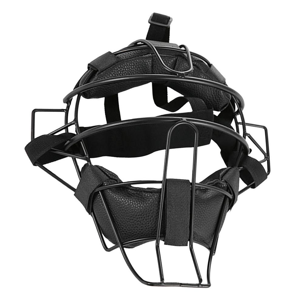 Multifunctionele Baseball Gezicht Cover Wide Vision Alle Leeftijden Lichtgewicht Softbal Teeball Baseball Gezicht Beschermende Masker: Black