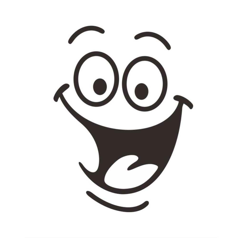 Funny Toilet Iid Decor Smiley Face Bathroom Decal 1 Set Home Decors Waterproof Poster DIY Wall Stickers Removable