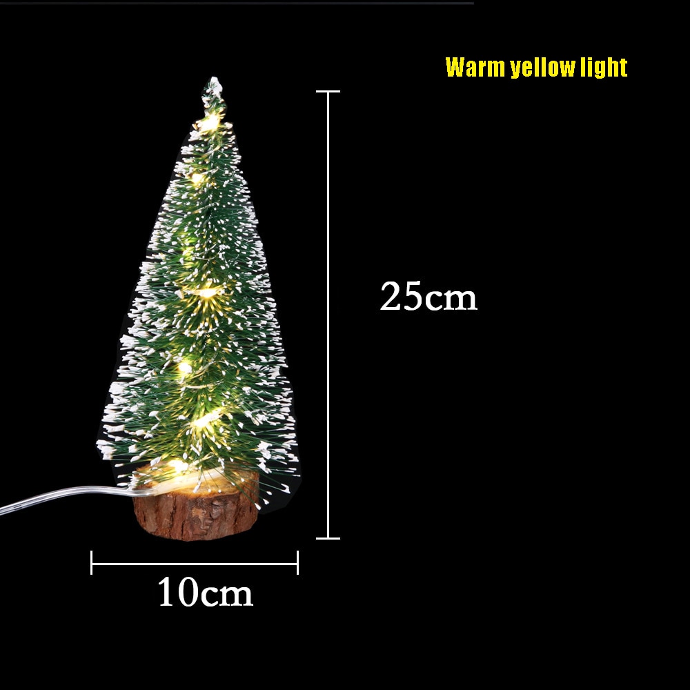 Juldekorationer julbordsdekorationer grön rimfrost med led-ljus tallbarr mini julgran: 5